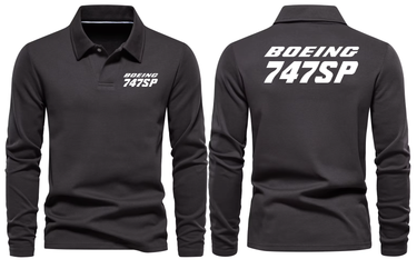 BOEING 747SP LONG SLEEVE POLO